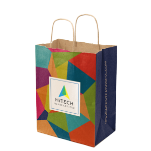 Multi-Sided Full Color Handle Shopper Paper Bags